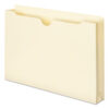 Manila File Jackets, 2-Ply Straight Tab, Legal Size, Manila, 50/Box