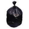 Linear Low-Density Can Liners, 30 gal, 0.9 mil, 26" x 42", Black, Flat Pack, 200/Carton