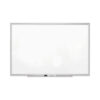 Classic Series Porcelain Magnetic Dry Erase Board, 36" x 24", White Surface, Satin Aluminum Frame