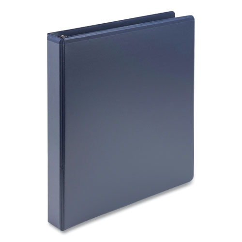 Earth's Choice Plant-Based BOHO D-Ring View Binders, 1" Capacity, 11 x 8.5, Indigo, 2/Pack - Image 2