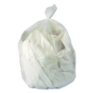 Linear Low-Density Can Liners, 16 gal, 0.5 mil, 24" x 32", Clear, 500/Carton
