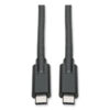 USB 3.1 Gen 1 (5 Gbps) Cable, USB Type-C (USB-C) to USB Type-C (M/M), 5 A, 6 ft, Black