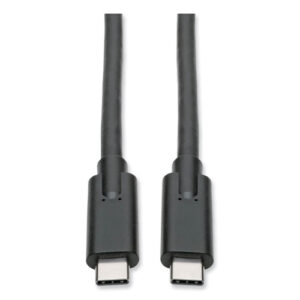 USB 3.1 Gen 1 (5 Gbps) Cable, USB Type-C (USB-C) to USB Type-C (M/M), 5 A, 6 ft, Black