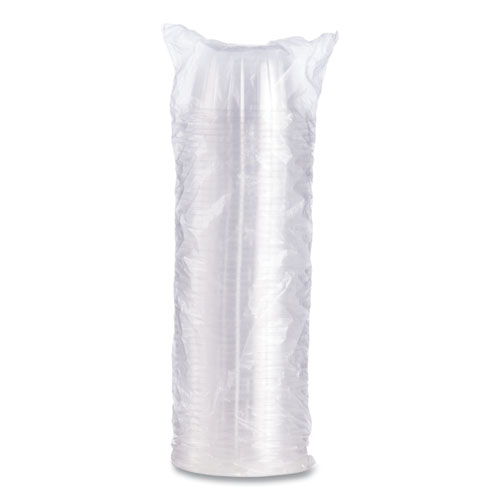 D-T Sundae/Cold Cup Lids, Fits 6 oz/8 oz/12 oz Cold Cups, Plastic, Clear, 50/Pack, 20 Packs/Carton