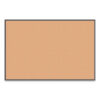 Cork Bulletin Board with Aluminum Frame, 72" x 48" (Actual Size: 70" x 47"), Tan Surface, Black Aluminum Frame