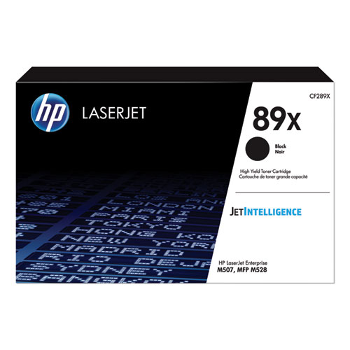 HP 89X (CF289X) Original High Yield Laser Toner Cartridge - Black - 1 Each