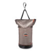 Arsenal 5974 Hoist Bucket Tool Bag with Swiveling Carabiner and Zipper Top, 12.5 x 12.5 x 17, Gray