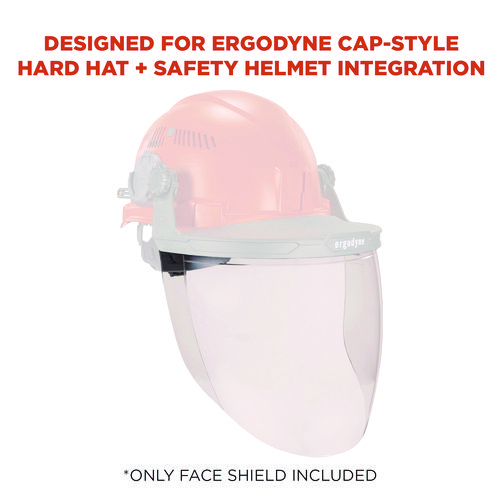 Skullerz 8997 Anti-Scratch/Anti-Fog Face Shield Replacement, Cap-Style/Safety Helmet, Clear Lens