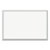 Magnetic Dry Erase Board with Aluminum Frame, 36" x 24" (Actual Size: 35" x 23"), White Surface, Satin Aluminum Frame