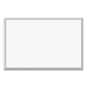 Magnetic Dry Erase Board with Aluminum Frame, 36" x 24" (Actual Size: 35" x 23"), White Surface, Satin Aluminum Frame