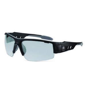 Skullerz DAGR Anti-Scratch/Enhanced Anti-Fog Safety Glasses, Black Nylon Impact Frame, Indoor/Outdoor Polycarbonate Lens