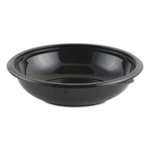 Crystal Classics Bowl, 32 oz, 8.5" Diameter x 2.14" h, Black, Plastic, 300/Carton