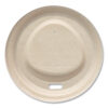 Fiber Lids for Cups, Fits 10 oz to 20 oz Hot Cups, Paper, Natural, 1,000/Carton