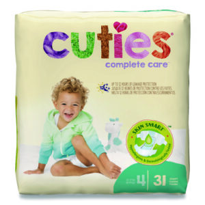 Premium Jumbo Diapers, Size 4, 22 lbs to 37 lbs, 124/Carton