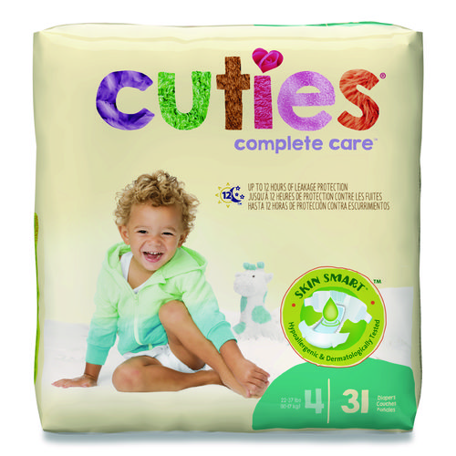 Premium Jumbo Diapers, Size 4, 22 lbs to 37 lbs, 124/Carton