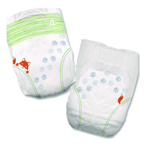 Premium Jumbo Diapers, Size 4, 22 lbs to 37 lbs, 124/Carton