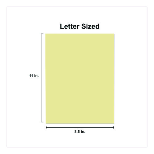Deluxe Colored Paper, 20 lb Bond Weight, 8.5 x 11, Canary, 500 Sheets/Ream, 10 Reams/Carton