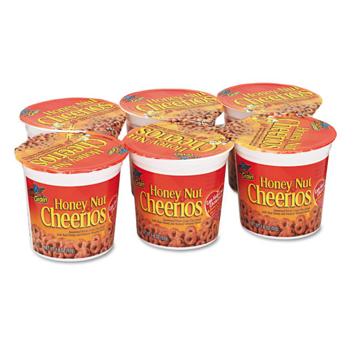 Honey Nut Cheerios Cereal, Single-Serve 1.8 oz Cup, 6/Pack