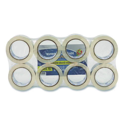 HP260 Packaging Tape, 3" Core, 1.88" x 60 yds, Clear, 8/Pack