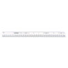 Triangular Scale, Plastic, 12" Long, Architectural, White