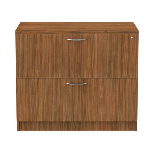 Alera Valencia Series Lateral File, 2 Legal/Letter-Size File Drawers, Modern Walnut, 34" x 22.75" x 29.5"