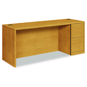 10700 Series Right Pedestal Credenza, 72w x 24d x 29.5h, Harvest