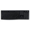 K270 Wireless Keyboard, USB Unifying Receiver, Black