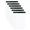 Docket Ruled Perforated Pads, Wide/Legal Rule, 50 White 8.5 x 11.75 Sheets, 6/Pack
