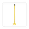 Quick Change Side-Latch Plastic Mop Head Handle, 60" Aluminum Handle, Yellow