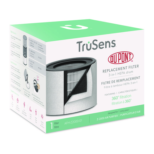 Carbon and HEPA Replacement Filters for TruSens Purifiers, 7.9"