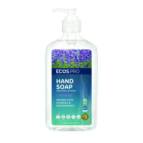 Liquid Hand Soap, Lavender, 17 oz, 6/Carton