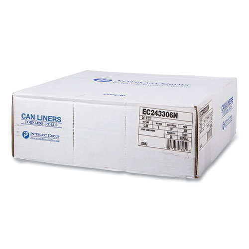 High-Density Commercial Can Liners, 16 gal, 6 mic, 24" x 33", Natural, Perforated Roll, 50 Bags/Roll, 20 Rolls/Carton - Image 2