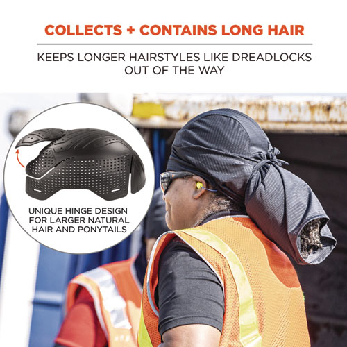 Skullerz 8941 Dreadlock Tube and Bump Cap Insert, Large/X-Large, Black