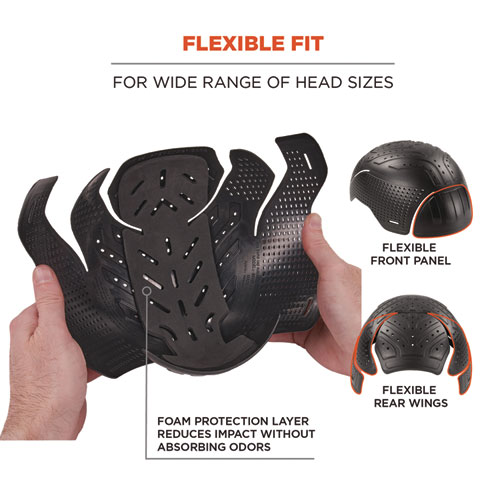 Skullerz 8941 Dreadlock Tube and Bump Cap Insert, Large/X-Large, Black