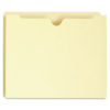 Deluxe Manila File Jackets with Reinforced Tabs, Straight Tab, Letter Size, Manila, 50/Box