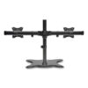 Dual Desktop Monitor Stand, For 13" to 27" Monitors, 31.69" x 10" x 18.11", Black, Supports 26 lb