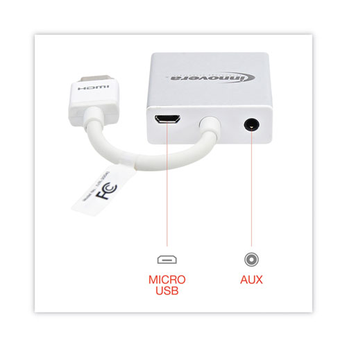 HDMI to SVGA Adapter, 6", White