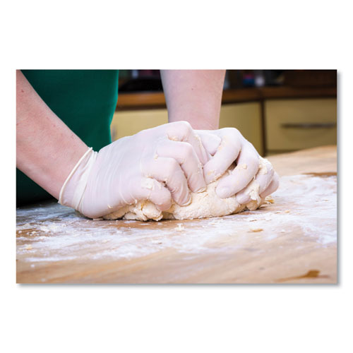 Latex Examination Gloves, Cream, X-Large, 100/Box