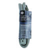 Power Strip, 3 Outlets, 8 ft Cord, Gray