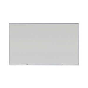 Deluxe Melamine Dry Erase Board, 60" x 36", White Surface, Anodized Aluminum Frame