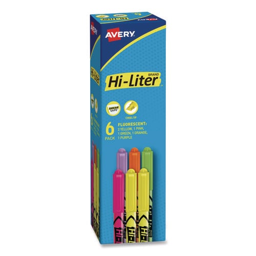 Avery® Pen-Style Fluorescent Highlighters