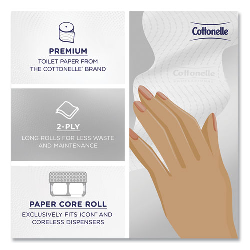 Clean Care Bathroom Tissue, Septic Safe, 2-Ply, White, 900 Sheets/Roll, 36 Rolls/Carton