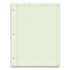 Engineering Computation Pads, Cross-Section Quadrille Rule (5 sq/in, 1 sq/in), Green Cover, 200 Green-Tint 8.5 x 11 Sheets