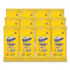 Multi Purpose Wipes, 1-Ply, 7 x 7, Lemon, White, 24/Pack, 12 Packs/Carton