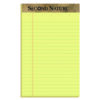 Second Nature Recycled Ruled Pads, Narrow Rule, 50 Canary-Yellow 5 x 8 Sheets, Dozen
