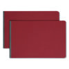Prong Fastener Pressboard Report Cover, Two-Piece Prong Fastener, 3" Capacity, 11 x 17, Red/Red