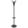 Brio Coat Stand, 13.75w x 13.75d x 66.25h, Black