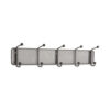 Onyx Mesh Wall Racks, 5 Hook, 26.75w x 3d x 5.5h, Black