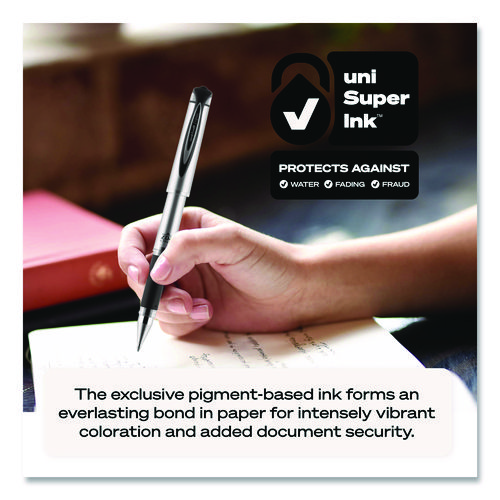 207 Impact Gel Stick Pen Refills, Bold 1 mm Conical Tip, Black Ink, 2/Pack