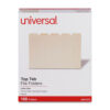 Top Tab File Folders, 1/5-Cut Tabs: Assorted, Letter Size, 0.75" Expansion, Manila, 100/Box